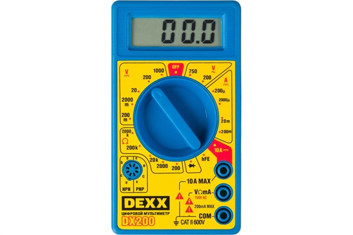 Мультиметр DEXX DX200 цифровой - фото 10247