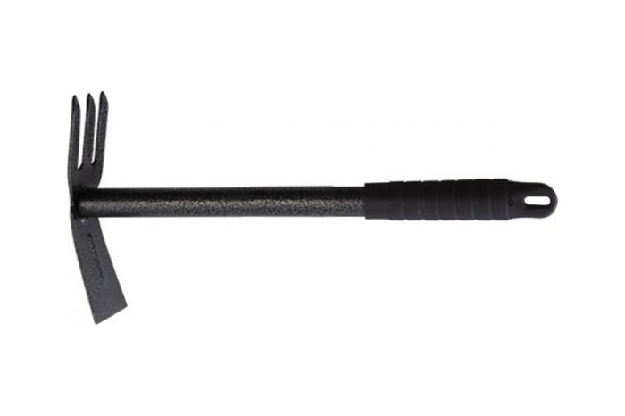 Мотыжка с ручкой МК-2(м) цельнометаллическая 3 зуба, трапеция (030207) - фото 10667