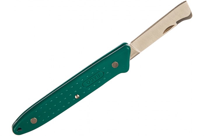Нож садовода RACO складной, лезвие из нержавеющей стали, 175 мм - фото 10691