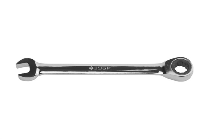 Комбинированный гаечный ключ трещоточный 15 мм, ЗУБР - фото 10792
