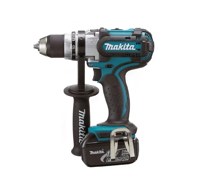 Дрель-шуруповерт аккумуляторная ударная Makita DHP441RFE DHP441RFE - фото 11437