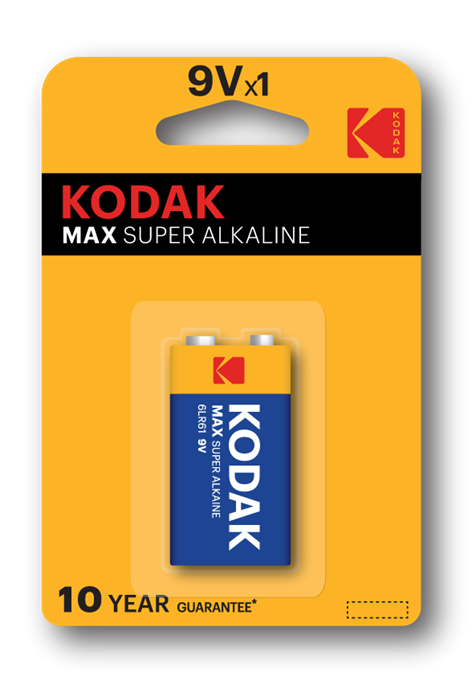 Элемент питания Kodak MAX 6LR61-1BL  [ K9V-1] 1шт Б0005130 - фото 12630