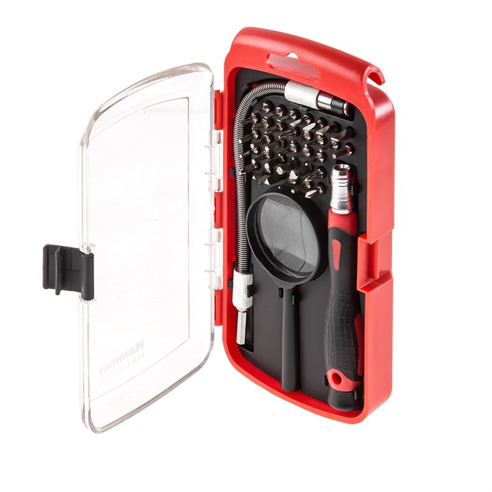 Отвертка Hammer Flex 601-033 с набором бит (33 шт.)  для точных работ 400840 - фото 14494