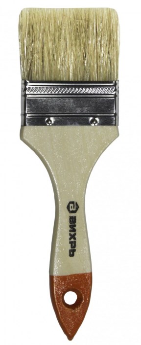 Кисть СТАНДАРТ 75 мм 3'' натуральная щетина Вихрь 73/3/4/5 - фото 15815