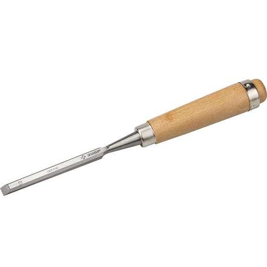 Стамеска-долото "СТ 500" с деревянной ручкой, хромованадиевая, 10мм, ЗУБР - фото 7434