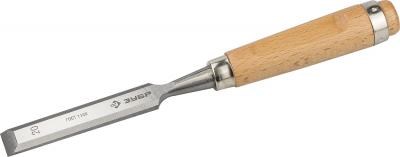 Стамеска-долото "СТ 500" с деревянной ручкой, хромованадиевая, 14мм, ЗУБР - фото 7436