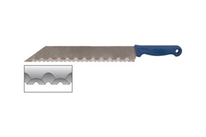 Нож для резки теплоизоляционных плит, лезвие 340х50 мм, нерж.сталь, пластиковая ручка//FIT