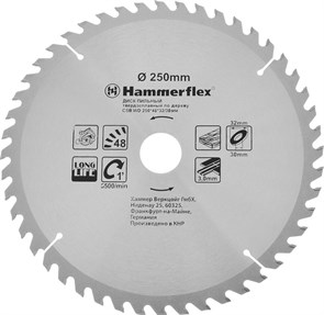 Диск пильный Hammer Flex 205-120 CSB WD  250мм*48*32/30мм по дереву 30670