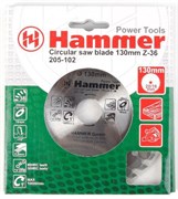 Диск пильный Hammer Flex 205-102 CSB WD  130мм*36*20/16мм по дереву