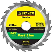 STAYER Fast Line 200 x 32 мм 24Т, диск пильный по дереву