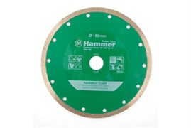 Диск алм. Hammer Flex 206-109 DB CN 180*22мм  сплошной