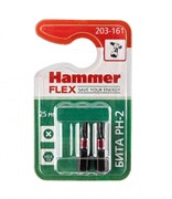 Бита Hammer Flex 203-161  PH-2 25мм, 2шт.