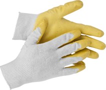 STAYER L-13, размер L-XL, перчатки с одинарным латексным обливом, 1шт