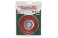 Кордщетка Hammer Flex 207-214 100мм d6  радиальная нейлоновая, с хвостовиком 62130 - фото 15211
