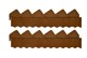 Ограждение GRINDA для клумб, цвет коричневый, 2 секции, - фото 5172